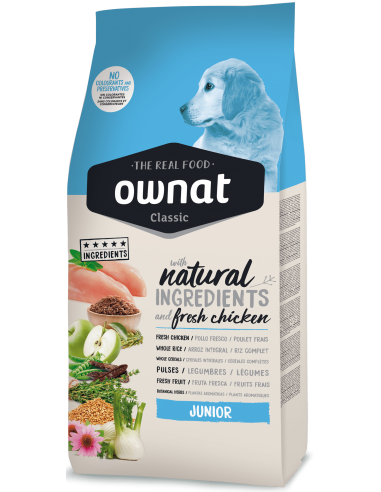 Croquettes chien Ownat Classic Junior