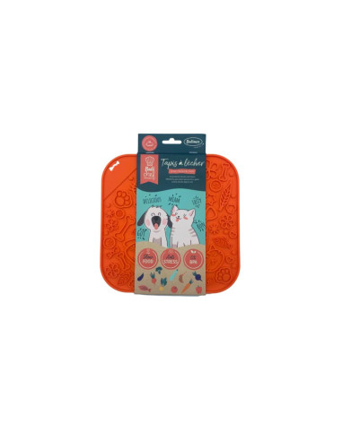 Tapis à lécher LickFun Orange - Bubimex